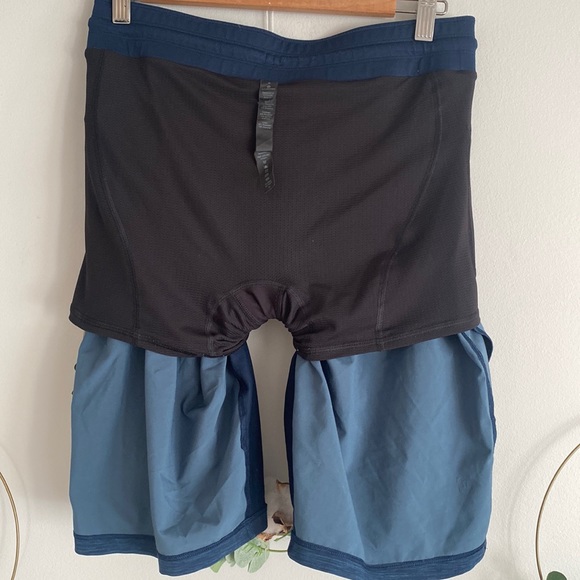 Lululemon T.H.E. Short 9" size s men’s 
Heathered  Iron Blue True Navy shorts - Picture 12 of 15